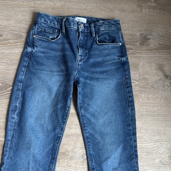 Frame Denim Le Crop Mini Boot Jeans  Huntdale LCMBRA118 Flare Leg Raw Hem - Picture 4 of 12